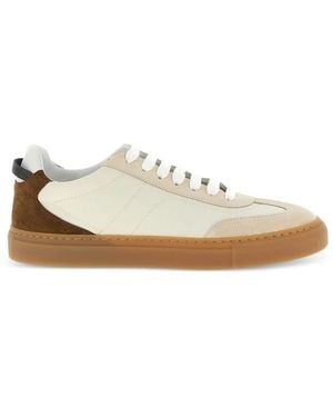 Brunello Cucinelli Precious Loop-Detail Trainers - White