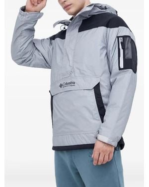 Columbia Half-Zip Paneled Jacket - Blue