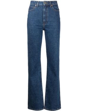 KHAITE Vaqueros The Danielle De Talle Alto - Azul