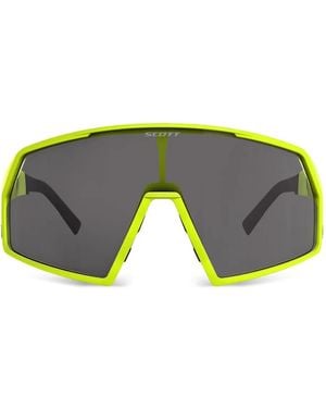 Scott Geometric Frame Sunglasses - Green