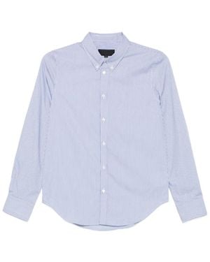 Nili Lotan Stripe-Pattern Shirt - Blue
