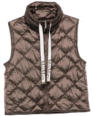 Max Mara Quilted Gilet - Brown
