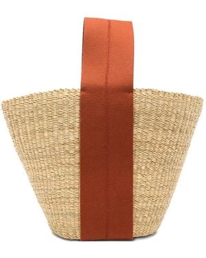 Muuñ Woven Tote Bag - White