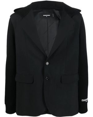 DSquared² Sakko Mit Kapuze - Schwarz