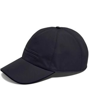 ZEGNA エンブロイダリー キャップ - ブルー