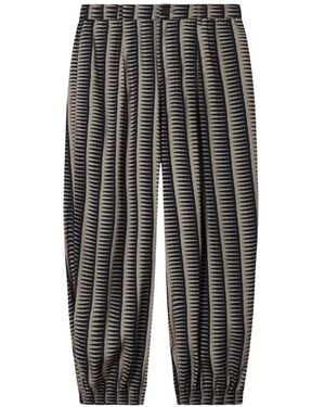 Emporio Armani Patterned Trousers - Grey