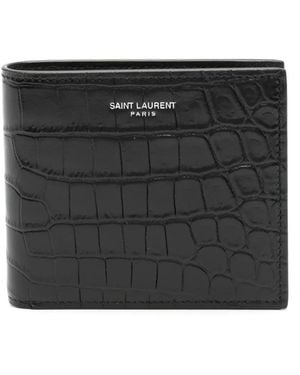 Saint Laurent East/West Portemonnee - Zwart