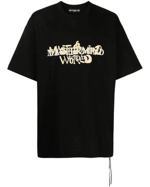 MASTERMIND WORLD Logo-Print Cotton T-Shirt - Black