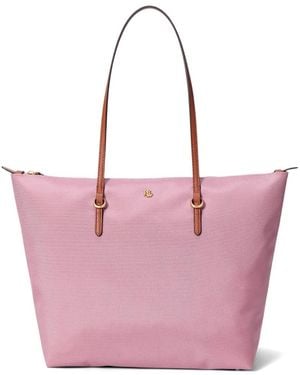 Ralph Lauren Logo-Detail Tote Bag - Pink