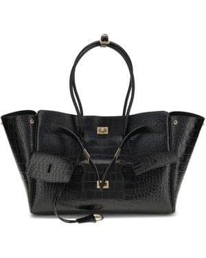 Balenciaga Bel Air Shoulder Bag Medium in Black | Lyst