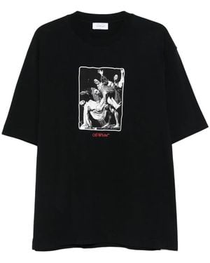 Off-White c/o Virgil Abloh グラフィック Tシャツ - ブラック