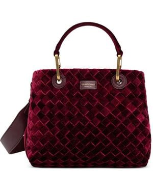 Emporio Armani Sac À Main À Effet Tissé - Red