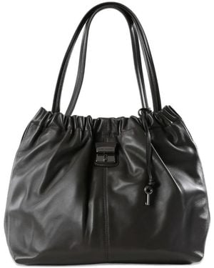 Marc Jacobs The Cristina Ruched Tote Bag - Black