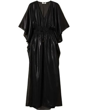 Twinset Semi-Sheer Kaftan Dress - Black