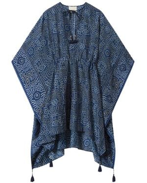 Isabel Marant Robe De Plage Loreliz À Franges - Bleu