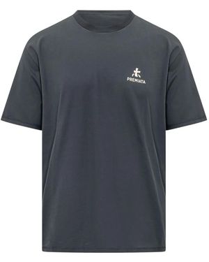 Premiata Logo-Print Short-Sleeve T-Shirt - Blue