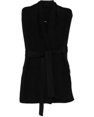 JOSEPH Ärmelloser Cardigan - Schwarz