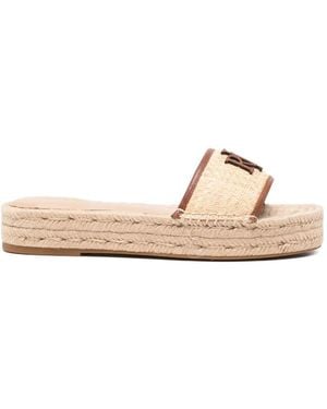 Ralph Lauren Logo-Patch Espadrilles - Natural