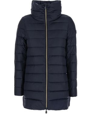 Save The Duck Lydia High-Neck Quilted Coat - Blue