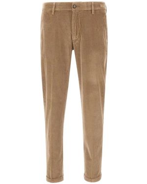 Re-hash Mucha-C Corduroy-Texture Trousers - Natural