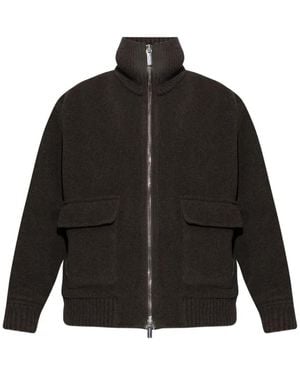 Paul & Shark High-Neck Flap-Pocket Jacket - Black