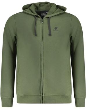 U.S. Grand Hoodie Zippé À Logo Brodé - Green