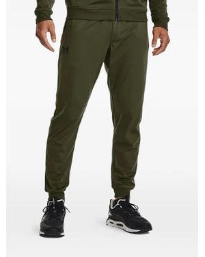 Under Armour Logo-Print Track Trousers - Green