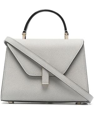 Valextra Leather Crossbody Bag - Grey