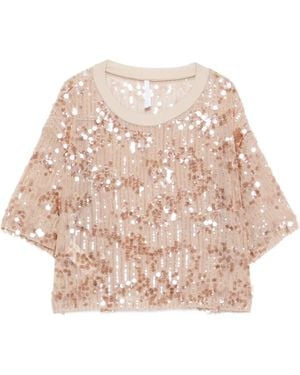 Imperial T-Shirt À Sequins - Pink