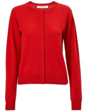 Carolina Herrera Crewneck Cardigan - Red