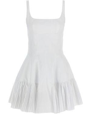 Giovanni bedin Pleated Mini Dress - White