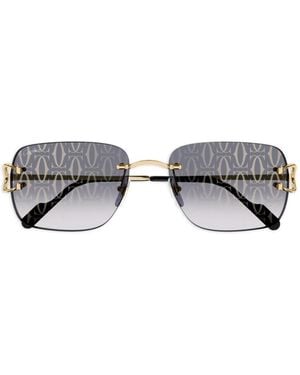Cartier Classic C De Cartier Sunglasses - Metallic