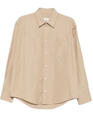 Ami Paris Ami De Coeur Chest-Pocket Shirt - Natural