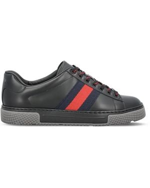 Gucci Ace Trainers With Web, Uk - Black
