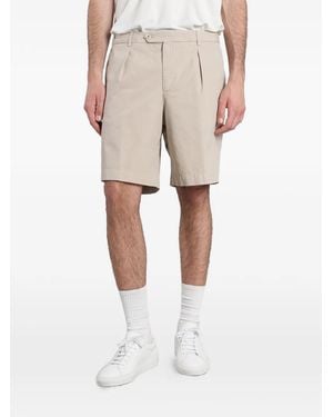 Briglia 1949 Pleated Flap-Pocket Shorts - Natural