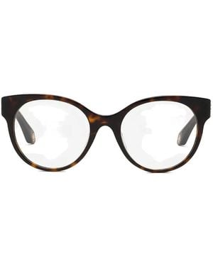 Roberto Cavalli Round-Frame Glasses - Black