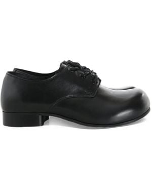 Comme des Garçons X Phileo Round-Toe Derby Shoes - Black