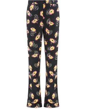 Etro Floral-print trousers - Negro