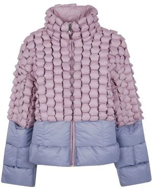 RAXXY Plumífero 3D Con Capucha - Morado