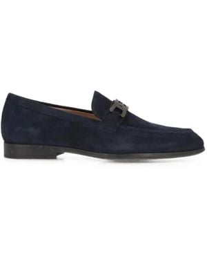 Tod's Suede Chain Loafers - Blue
