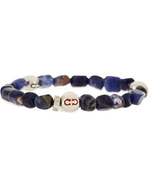 Ferragamo Bead-Embellished Bracelet - Blue