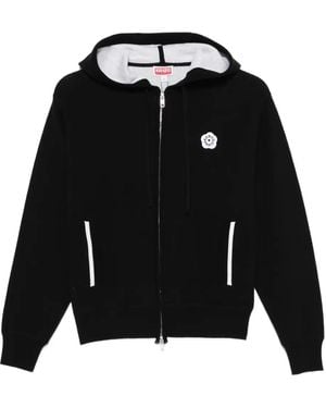KENZO Felpa Boke Flower 2.0 Con Cappuccio - Nero