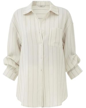 ELEH Striped Pocket Shirt - White
