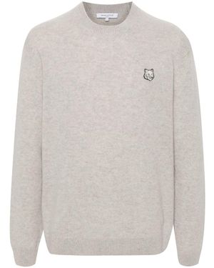 Maison Kitsuné フォックスモチーフ セーター - ホワイト