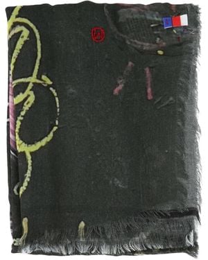 TALKING WALLS Ela Burlesque Fringed Scarf - Green