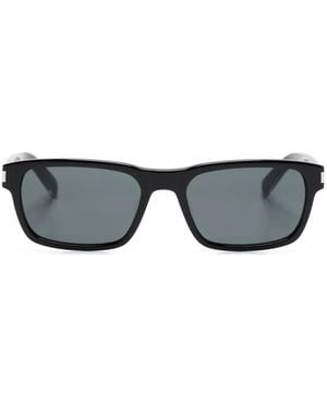 Saint Laurent Sl662 Rectangle-Frame Sunglasses - Black