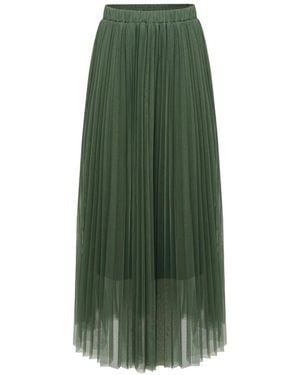 Twinset Pleated Skirt - Green