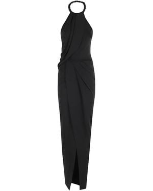 Amen Draped Halterneck Dress - Black