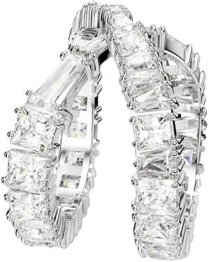 Swarovski Hyperbola Crystal-Embellished Wrap Ring - White
