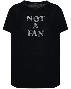 R13 Printed Crew-Neck T-Shirt - Black